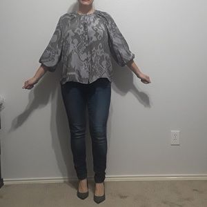 Tucker Button Down 100% Silk Top